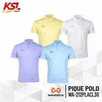 WARRIX รุ่น PIQUE (WA-212PLACL30) เสื้อโปโลวอริกซ์สีล้วน คอปก ใส่สบาย ไม่มีกระเป๋า ไม่ต้องรีด ของแท้