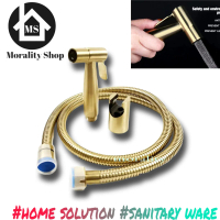 jet shower toilet stainless gold minimalis / shower bidet cebok kloset emas