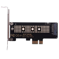 Thẻ chuyển đổi M.2 NGFF SSD sang PCIe x1, NVMe PCIe, Thẻ PCIe x1 sang M.2, có giá đỡ