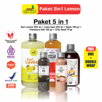 SUUR LEMOEN Paket 5 in 1 Cuka Apel Sari Lemon Madu Hutan Chia Seeds Garam Himalaya
