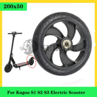 Rear Wheel for Kugoo S1 S2 S3 Electric Scooter Folding 8 Inch 200x200x50mm Solid Tire With Hub Assembly