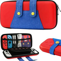 EVA Storage Switch Case Compatible with Nintendo Switch/OLED Cute Portable Switch Carrying Case with 10 Game Holders for Mario