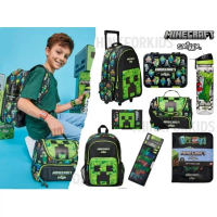 Smiggle Set minecraft เป๋าเป้ 16\ กล่องอาหาร กล่องดินสอ  เซทสี กระเป๋าสตางค์ ขวดน้ำ  พร้อมส่งในไทย ค