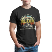 Born January 1971 Birthday Gift Made In 1971 50 Years Old Tshirt Man T Shirt Cotton Summer Tops T Shirts