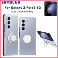 Original Samsung Galaxy Z Fold5 Clear Gadget Case For Galaxy Z Fold5 Z Fold 5 With Ring Shockproof Transparent Cover