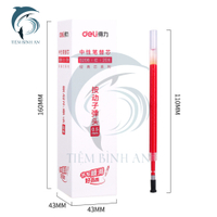 Bút Bi Gel Bấm Bút Gel Bấm Màu Đen Nhanh Khô Deli S60 Pro Ngòi 0.5mm Dành Cho Văn Phòng Học Sinh