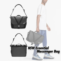 Nike 郵差包 NSW Essential 黑 側背包 肩背 手提 筆電包 翻蓋 可調肩帶 大容量 DB0498-010