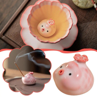 ถ้วยชาเซรามิกลายฟองน้ำลายปลา สำหรับสัตว์เลี้ยง ดีไซน์สร้างสรรค์ ลายดอกบัว รุ่น U2U7
