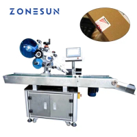 ZONESUN XL-T833 Automatic Box Carton Sealing Folding Corner Adhesive Sticker Packing Labeling Machine Box Sealing Machine
