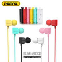 Remax RM-502 In Ear Wired Headphones High Quality 3.5mm Fashion Colorful Earphones Muisc HIFI Stereo Headests Earbuds WIth Mic