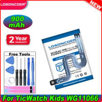 LOSONCOER 900mAh Battery For TicWatch Kids / Ai WG11066 DRE622732SA Smart Watch battery