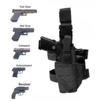 New Airsoft Tactical Nylon Drop Leg Thigh Gun Pistol Holster Military Glock Handgun Pouch Holster Hunting for Glock G17 G19 43X