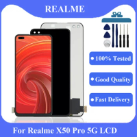 TFT For OPPO Realme X50 Pro 5G RMX2075 RMX2071 RMX2076 LCD Display Screen Touch Digitizer Assembly For Realme X50 Pro LCD