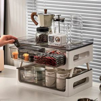 跨境茶包收納盒咖啡膠囊置物架茶水間杯子水杯整理辦公室茶葉零食