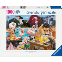 Ravensburger Jigsaw Puzzle Dog Days of Summer จิ๊กซอว์ 1000 ชิ้น ของแท้ (70 50ซม.)