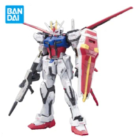 Bandai Original Gundam Model Kit Anime Figure AILE STRIKE GUNDAM RG 1/144 Action Figures Collectible Ornaments Toys Gift for Kid