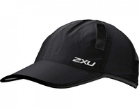 ::bonJOIE:: 英國進口 2XU Running Cap 運動輕量慢跑帽 (黑底黑邊) 小帽 帽子