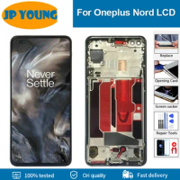 6.44'' Original For Oneplus nord AC2001 AC2003 Lcd Display+Touch Digitizer Frame full replacement one plus nord Panel Digitizer