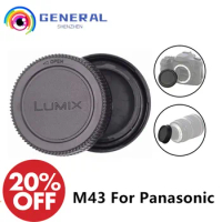 Rear Lens Cap Camera Front Body Cap Cover for Panasonic Olympus Lumix Micro M4/3 M43 MFT GX8 GX80 GX85 GH3 GH4 G6 G7 G9 GX1 GX7