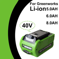 40V 5000/6000/8000mAh Rechargeable Replacement Battery For GreenWorks 29462 29472 22272 G-MAX GMAX