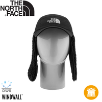 【The North Face 童 保暖遮耳棒球帽《黑色》】888F/登山/雪地/棒球帽/壓舌帽