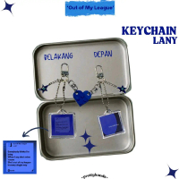 Keychain Lany 'out of my league' | Gantungan Kunci Lany  Keychain Spotify 2 Sisi Aesthetic Skena Y2K