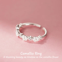 Camellia Ring แหวนเงินแท้ S925