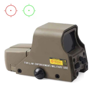 551 Red Green Dot Holographic Sight Scope Tactical Hunting Optical Collimator Sight Riflescope with 20mm Mount Gun Accessories
