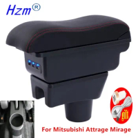 Car Armrest Box For Mitsubishi Attrage Mirage Space Star 2014 2015 2016 2017 2018 2022 Arm Rest Center Console Storage Accessory