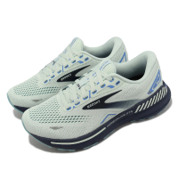 【BROOKS】慢跑鞋 Adrenaline GTS 23 D 寬楦 女鞋 綠 藍 腎上腺素 緩震 回彈 運動鞋(1203811D471)