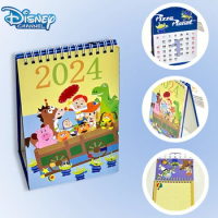 Disney Toy Story Buzz Lightyear Desk Calendar Cute 2024 Calendar Almanac Cartoon Desktop Decorations Party Gift