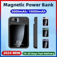 New 10000mAh Magnetic Power Bank 15W Wireless Fast Charger For iPhone 15 14 13 12 Pro Max Mini Powerbank External Spare Battery