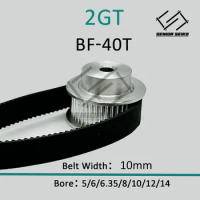 2GT 2M 20Teeth 40T GT2 40Teeth 20T Timing Belt Pulley Set Belt Width 10mm Bore 3~14mm 2:1 Wheel Synchronous Pulley Belt Kit