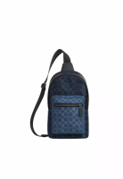 Coach Coach West Pack Crossbody Bag Blocked Signature In Denim/Light Denim CBI92