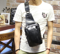 FINDSENSE Z1 韓國 時尚 潮 男 休閒 黑色 胸包 單肩包 手機包 斜挎包 斜背包