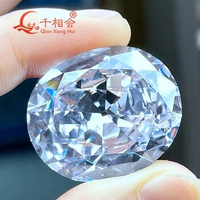 The Hope Dia mond 191ct 30*35mm white color oval shape cubic zirconia loose stone cz stone