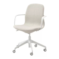 LÅNGFJÄLL 辦公扶手椅, 電腦椅, gunnared 米色/白色