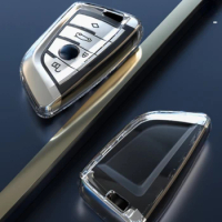 TPU Car Key Case Cover For Bmw F20 G20 G30 X1 X3 X4 X5 G05 X6 X7 G11 F15 F16 G01 G02 F48 Transparent Protect Shell Accessories
