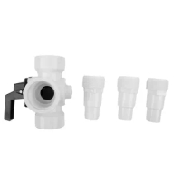 Swimming Pool Hoses Connection 3-way Valve 3-Way Diverter Valve Plastic Regulate The Heating Power White Air Beds Air Pumps