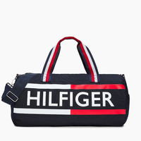 Tommy Hilfiger 旅行袋 運動包 大款 波士頓包 帆布包 籃球包 側背包 T64836 深藍色(現貨)▶指定Outlet商品5折起☆現貨【跨店APP下單點數最高22倍送】