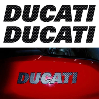 Vinyl Carbon For Ducati Sticker Logo Motorcycle Tank Helmet Decal White Red Black