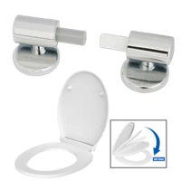 2pc Toilet Seat Hinges Toilet Soft Close Hinges Replacement Toilet Cover Cushion Hinge Toilet Cover Mounting Fixed Joint