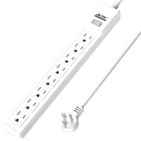 【acme 艾克姆】極致系列機櫃級1切8座3P電源延長線1.8M/6尺(斜45度角L型插頭)