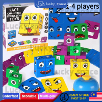 80pcs Face Changing Rubik Cube Expression Cube Magic Puzzle Educational Toys For Kid Birthday Party 