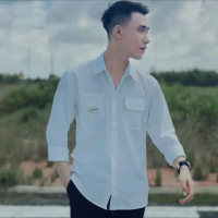 Áo sơ mi nam IN logo +Kun túi đắp chất dặn đẹp chống nhăn form body Hàn Quốc phong cách trẻ trung lị