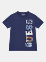 เสื้อยืดเด็ก Boy Front Logo T-Shirt สีน้ำเงิน