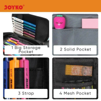 Original   - Kotak Tempat Pensil Pencil Case Joyko Pc-5008