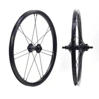 SILVEROCK Alloy 349 NBR Wheels Rim Caliper Brake External 3s 4s 5s for Brompton 3sixty Folding Bicycle Wheelset