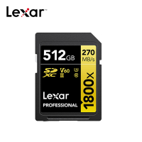 Lexar 雷克沙 Professional 1800x SDXC UHS-II 512G記憶卡 GOLD 系列