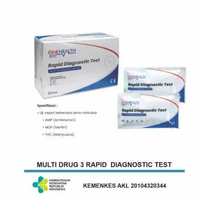 Onehealth Multi Drug 3 Rapid Diagnostic Test isi 1 pc - Alat Tes Narkoba